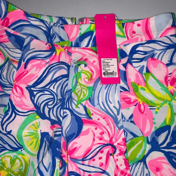 Lilly Pulitzer NWT Ariana Stretch Shorts Havana Cocktail Size 00 - Picture 8 of 13